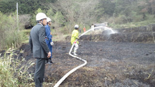 国領温泉の火事