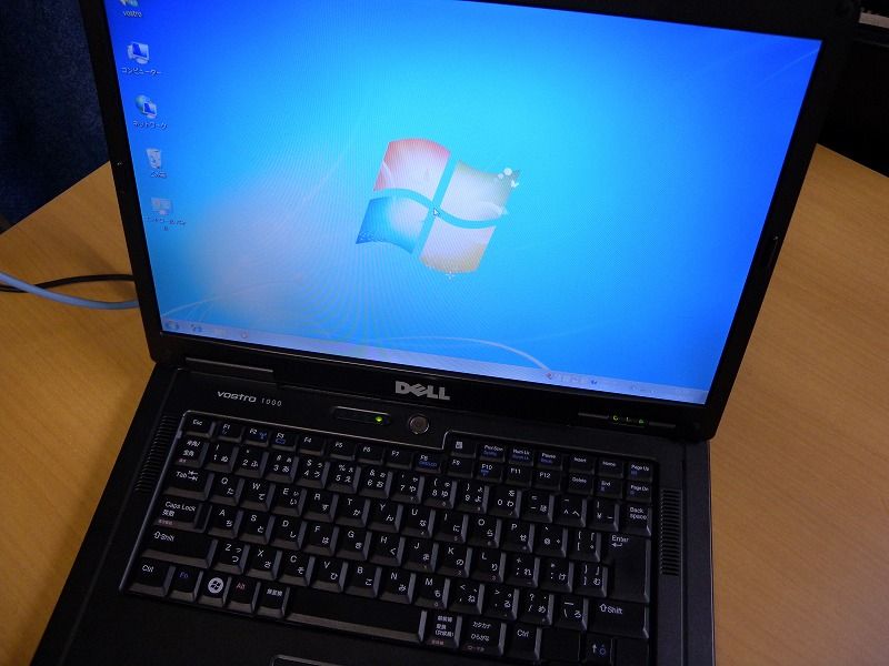 Windowsxpノートパソコンをwindows7proに改造 Dell Vostro1000 湘南のパソコン修理専門店 下田商会 0466 48 2386