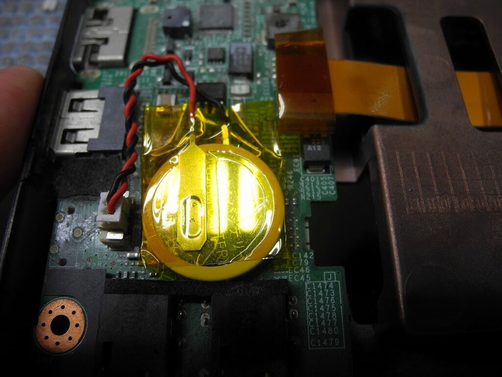時計が狂う？NEC LaVie LM750/E内蔵電池交換作業 : 湘南のパソコン修理専門店 下田商会 0466-48-2386