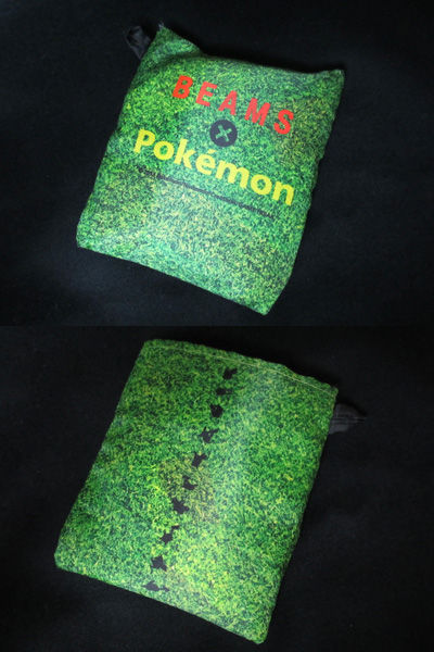 ポケモンBEAMSコラボ　ポケモンカード柄のエコバッグ bpr BEAMS（ビーピーアール ビームス ）の「ポケモン×BEAMS
