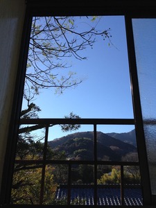 部屋風呂からの景色