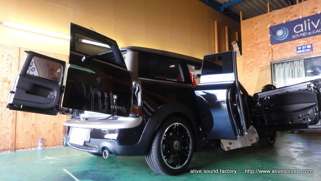Mini Clubman Cooper Sに Mini専用jblスピーカー取付
