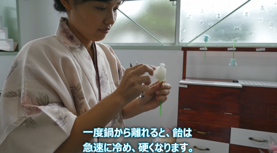 飴細工師職人 海外の反応