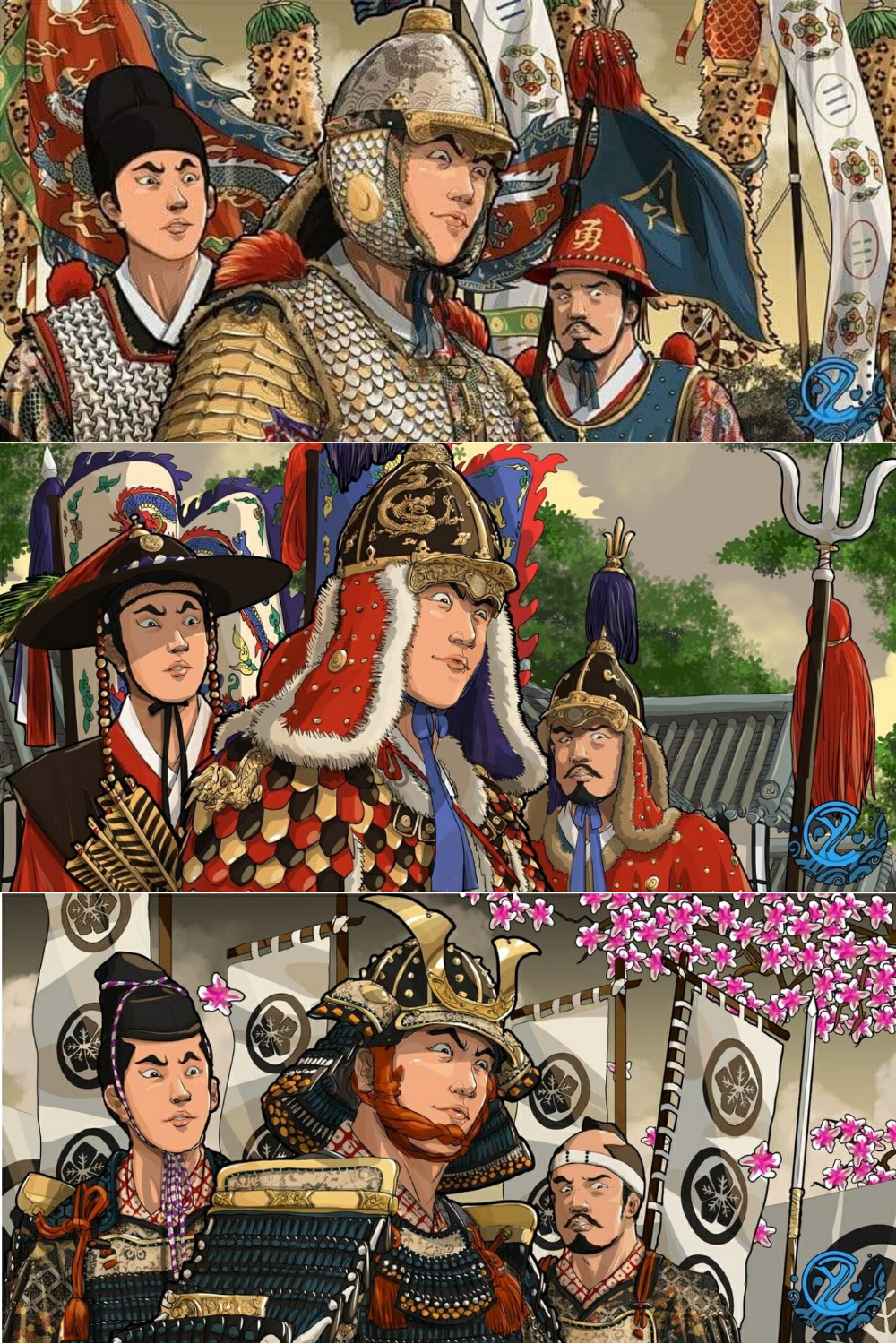 外国人 日本 中国 朝鮮の鎧の違いをイラストにしてみた 海外の万国反応記 海外の反応 外国人 日本 中国 朝鮮の鎧の違いをイラストにしてみた 海外の万国反応記 海外の反応