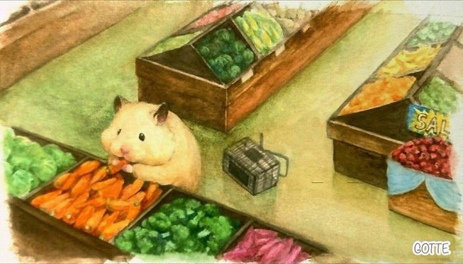 Artist-typical-life-of-a-Japanese-hamster-very-cute