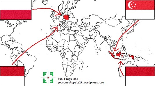 poland-monaco-indonesia-singapore-flag