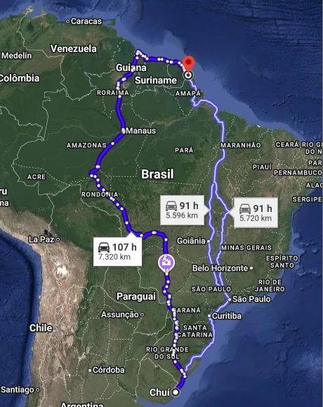 longest fastest route