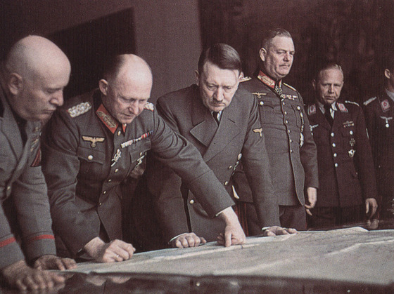 hitler-mussolini-and-others-looking-at-a-map