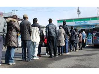 コンビニの行列