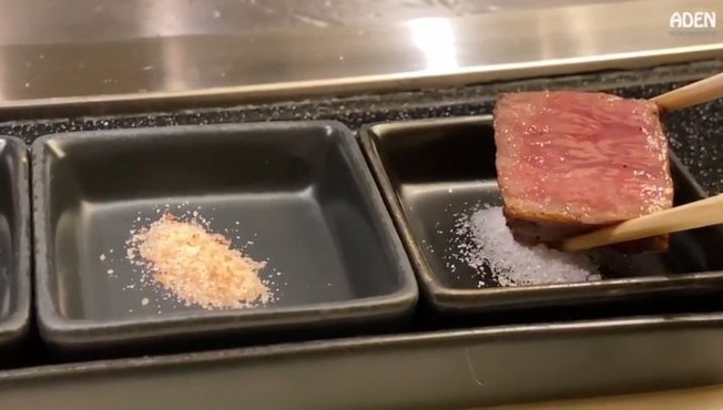 Wagyu steak at a high-end place in Japan
