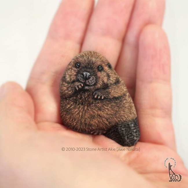 Japanese-artist-turns-rocks-into-cute-little-animals-New-Pics