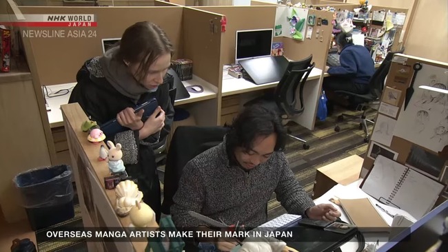 Overseas manga artists make their mark in Japan