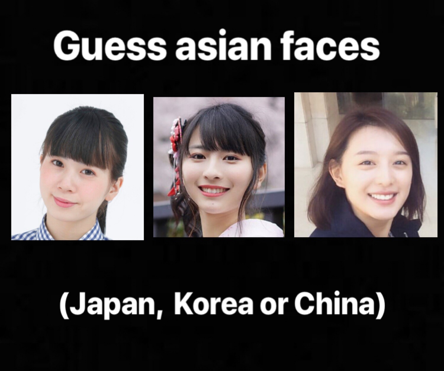 日本人と中国人と韓国人の女性 外国人は顔で見分けられる 海外の万国反応記 海外の反応