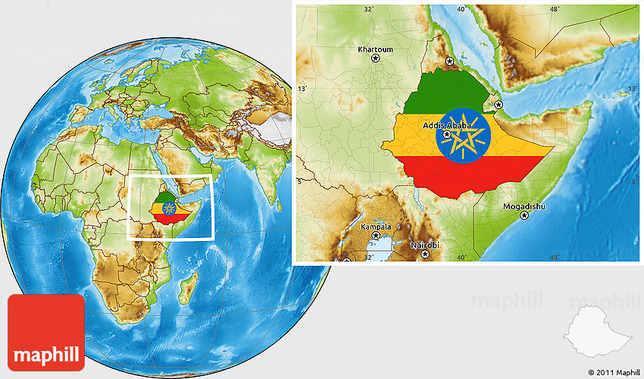 flag-location-map-of-ethiopia-physical-outside
