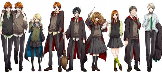 Harry-Potter-main-cast-anime-660x300