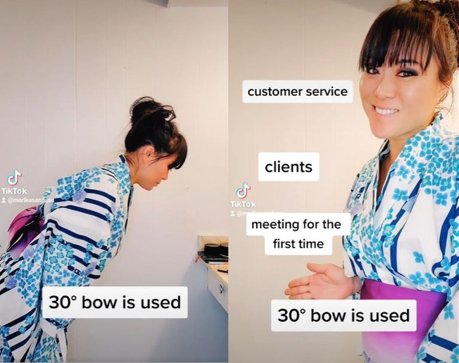 Japanese bowing etiquette