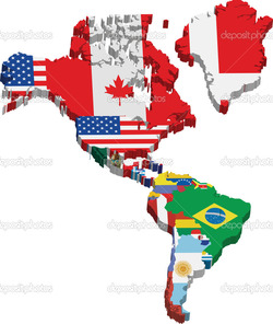 depositphotos_12313878-America-continent-and-flags