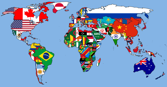 world-flag-map