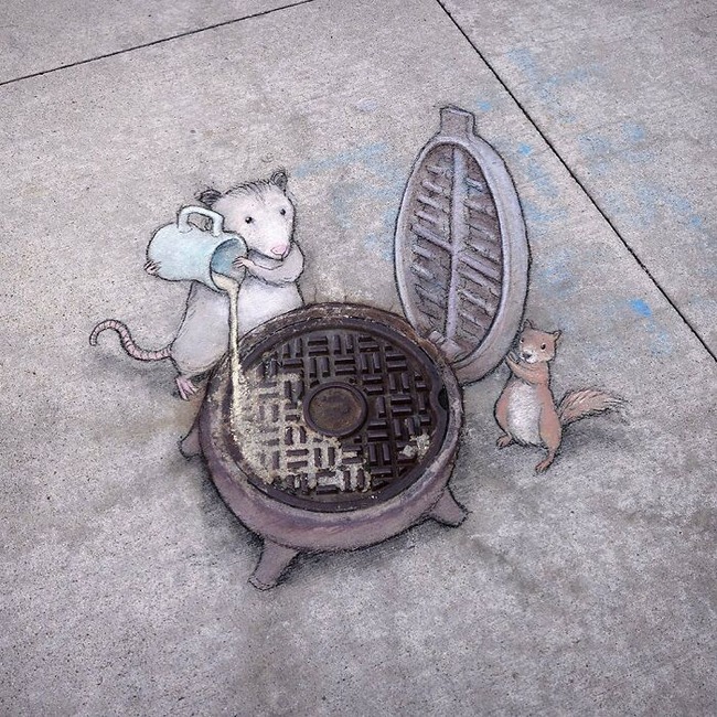 ephemeral-art-of-chalk-David-Zinn-extracts-life-from-the-streets