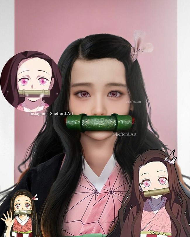 Artist-makes-frighteningly-real-versions-of-manga-characters
