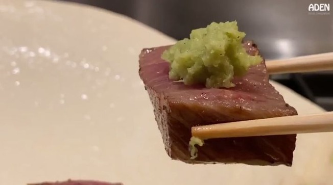 Wagyu steak at a high-end place in Japan