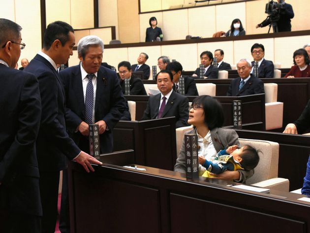 Japanese politician kicked out of meeting