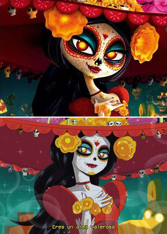 Mexican-illustrator-turns-characters-anime