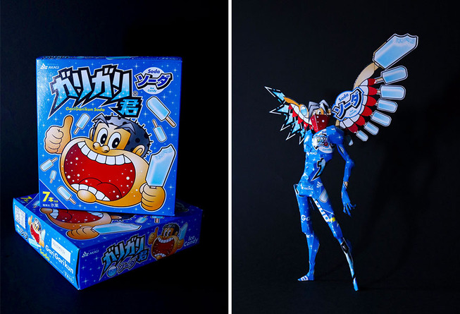 Japanese-artist-turns-packaging-into-amazing-sculptures