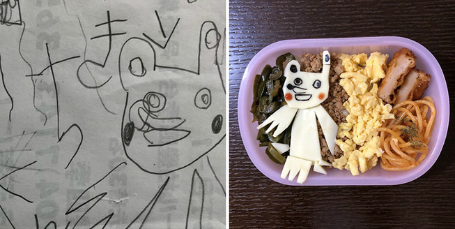 Father-turns-his-daughters-drawings-into-food-for-her