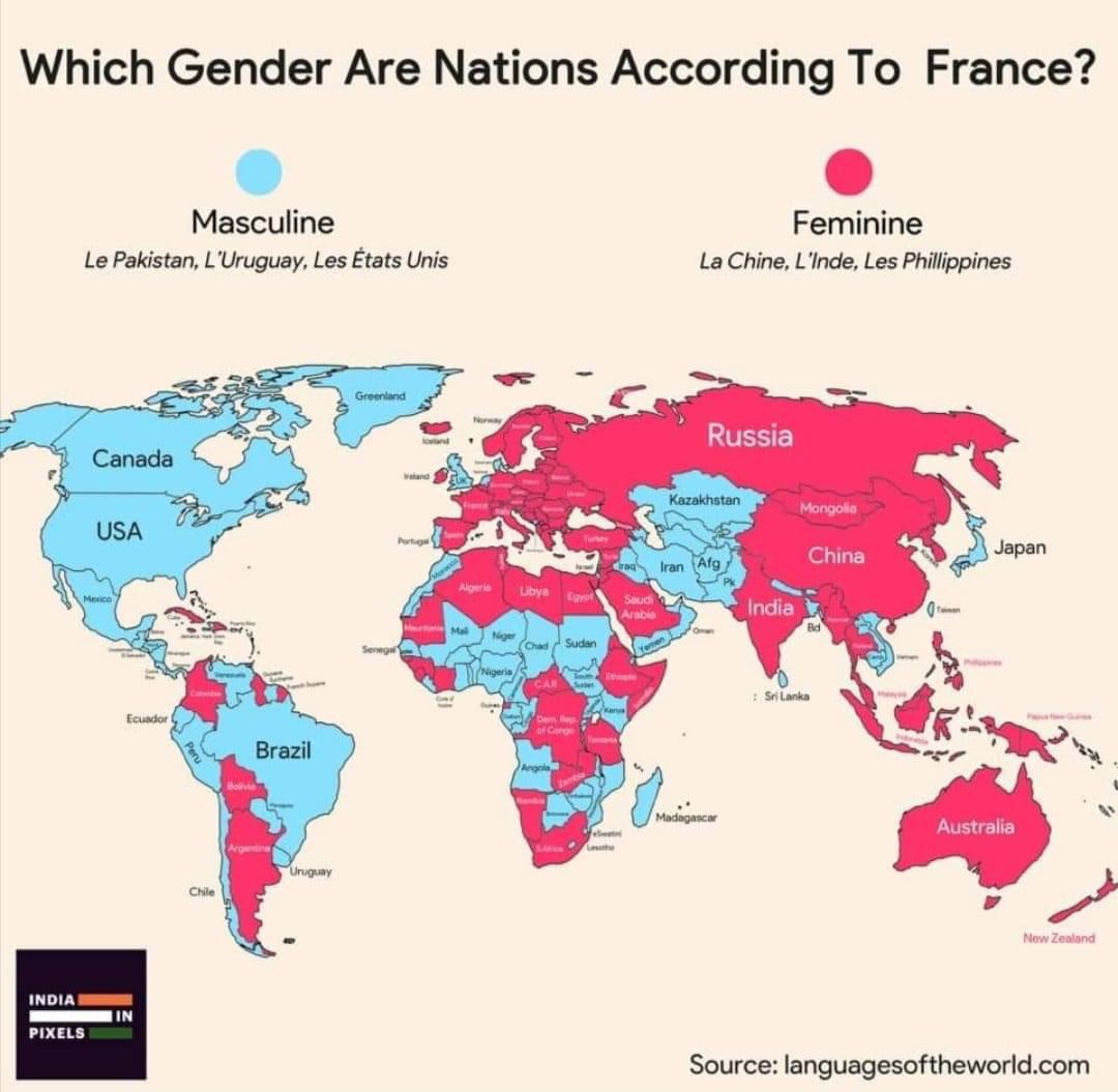 フランス語で男性名詞の国＆女性名詞の国 みんなこれどう思う？ 海外の反応 まとめアンテナリーダー