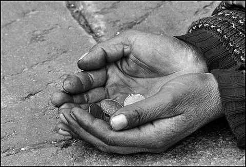 begging