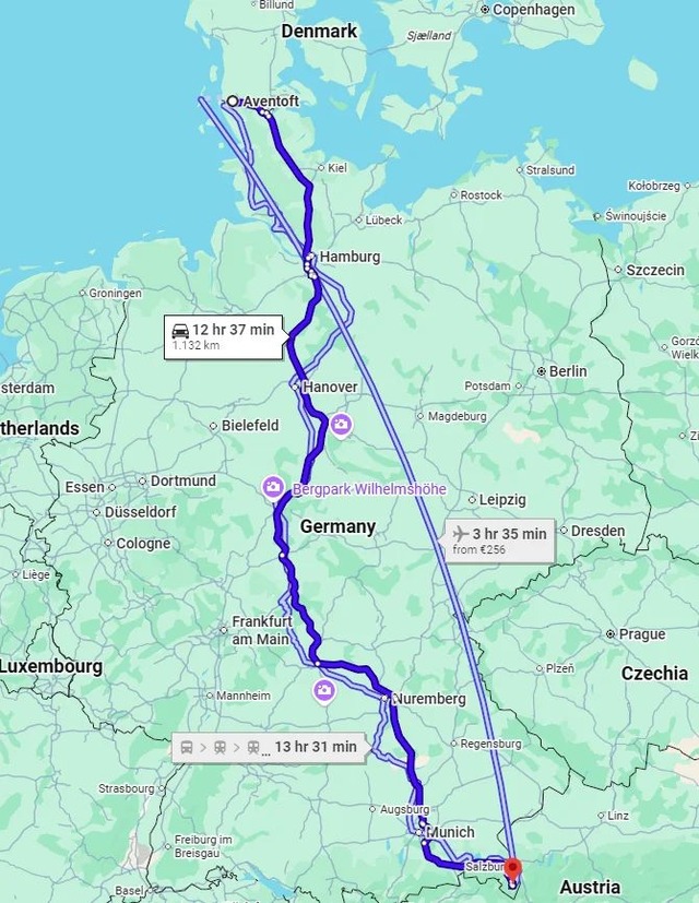 longest fastest route