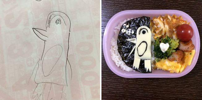 Father-turns-his-daughters-drawings-into-food-for-her