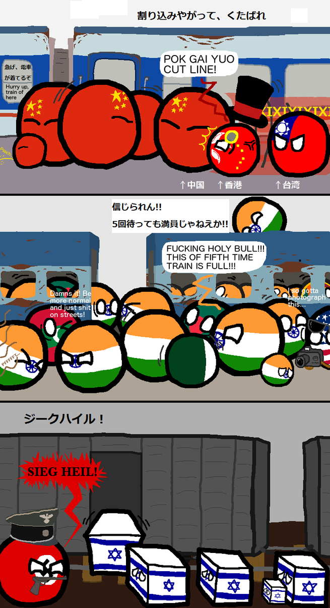 電車の乗り方　ポーランドボール