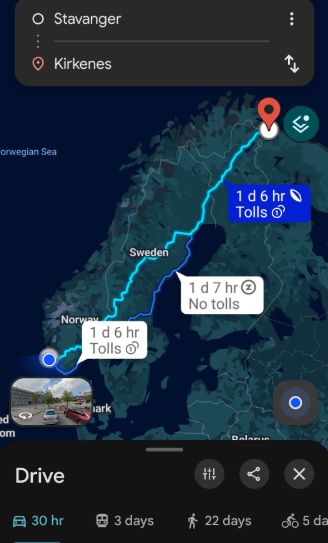 longest fastest route
