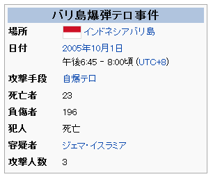 バリ島 テロ