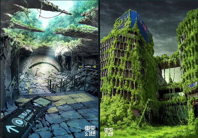 ディズニーブック これまでで最高の東京 廃墟 イラスト