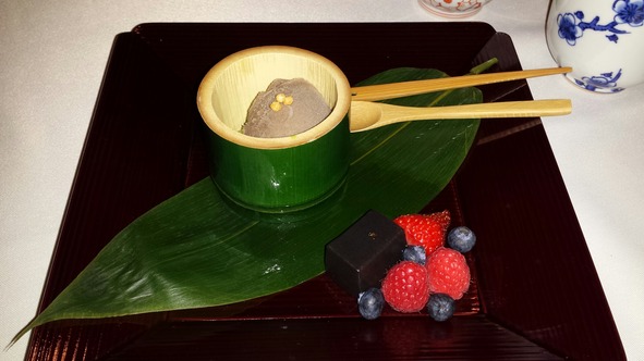 22 - Dessert in a bamboo cup