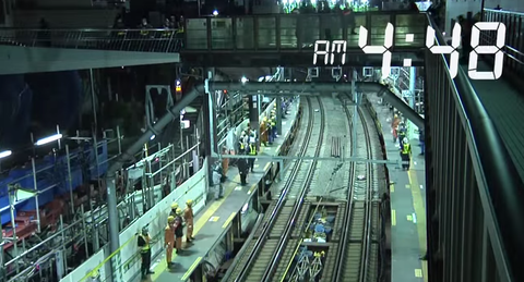 地上駅舎 東横線渋谷駅 工事