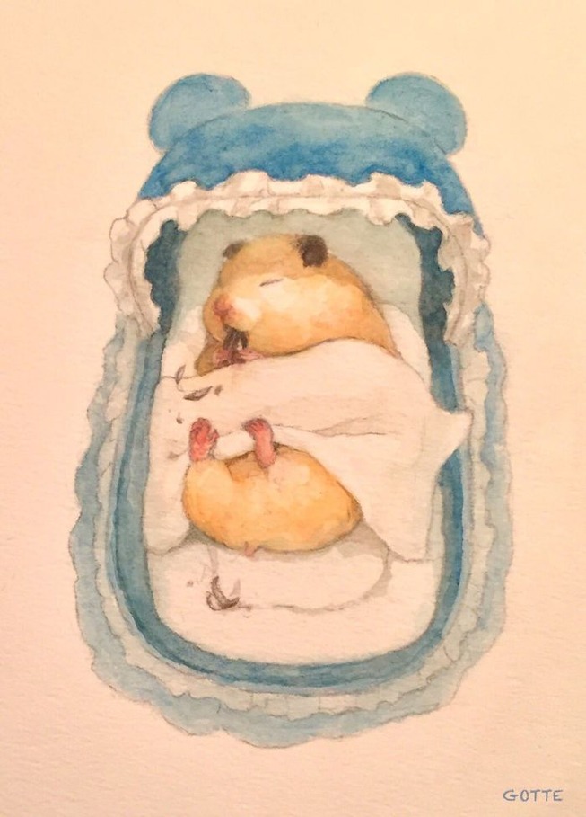 Artist-typical-life-of-a-Japanese-hamster-very-cute