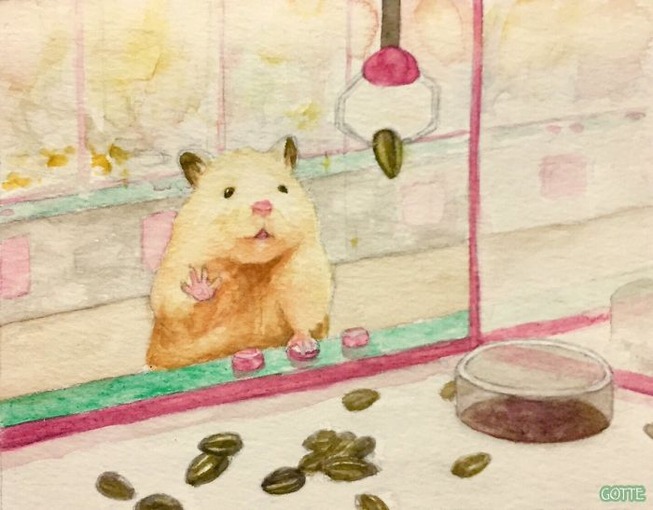 Artist-typical-life-of-a-Japanese-hamster-very-cute