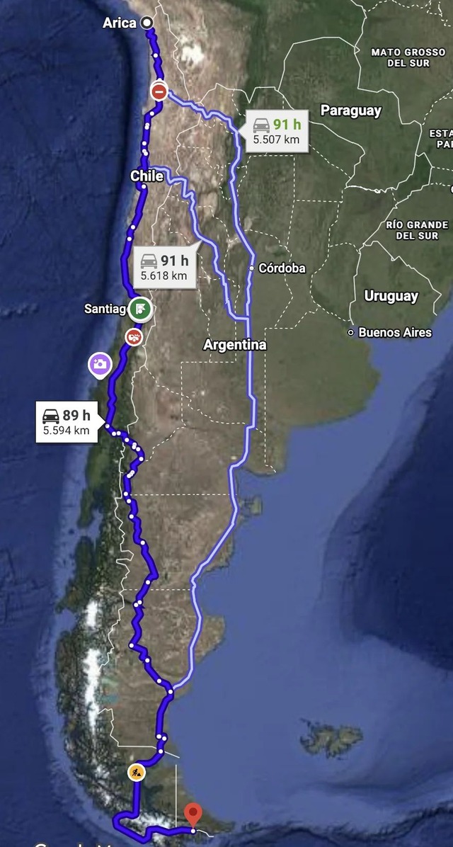 longest fastest route