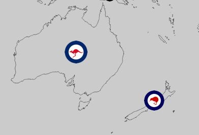 ニュージーランド&オーストラリア空軍 ロゴ