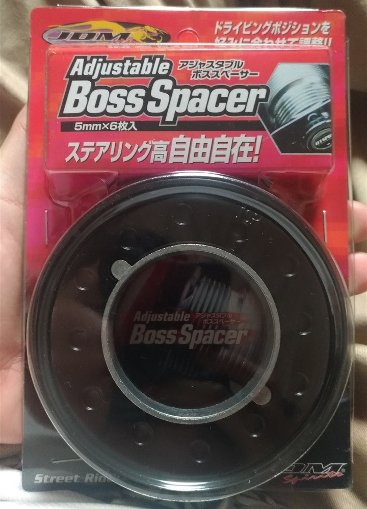 ステアリングボス延長を取り付ける アオノカタマリ