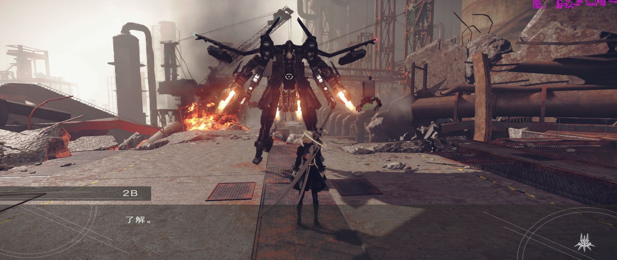 ほとんどちゃんねる Nier Automata ニーア オートマタ を21 9でプレイする