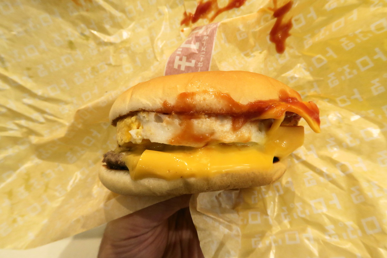エッグチーズバーガー エグチ マクドナルド有明パークビル店 東急沿線探検ブログ