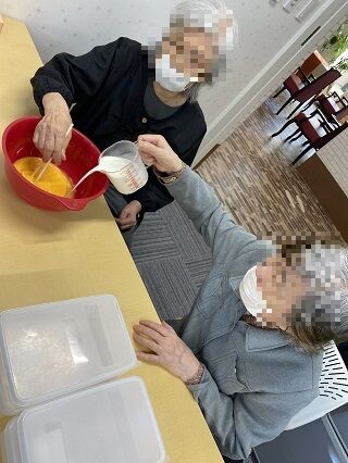 2混ぜる