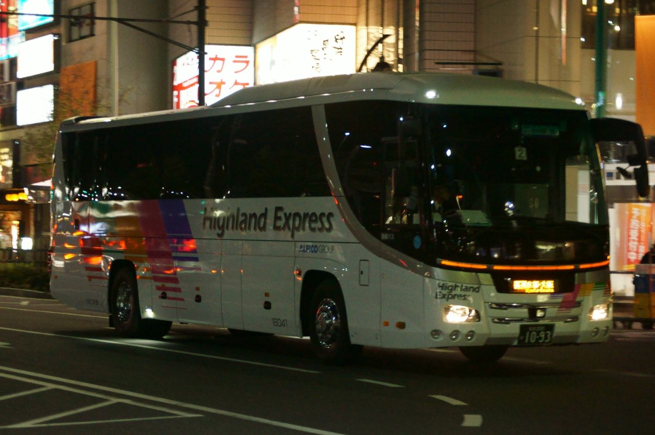 バス乗車記 アルペン松本号夜行 アルピコ交通担当 みいのblog
