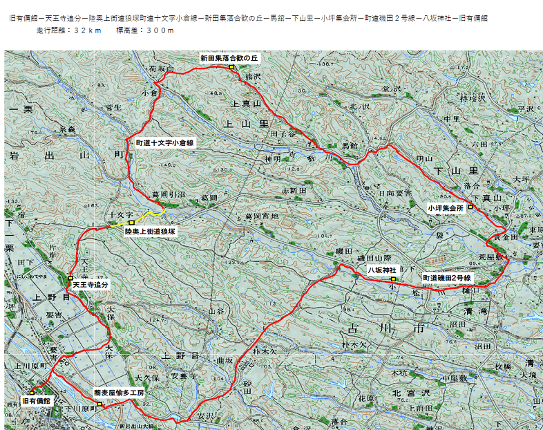 岩出山の町道