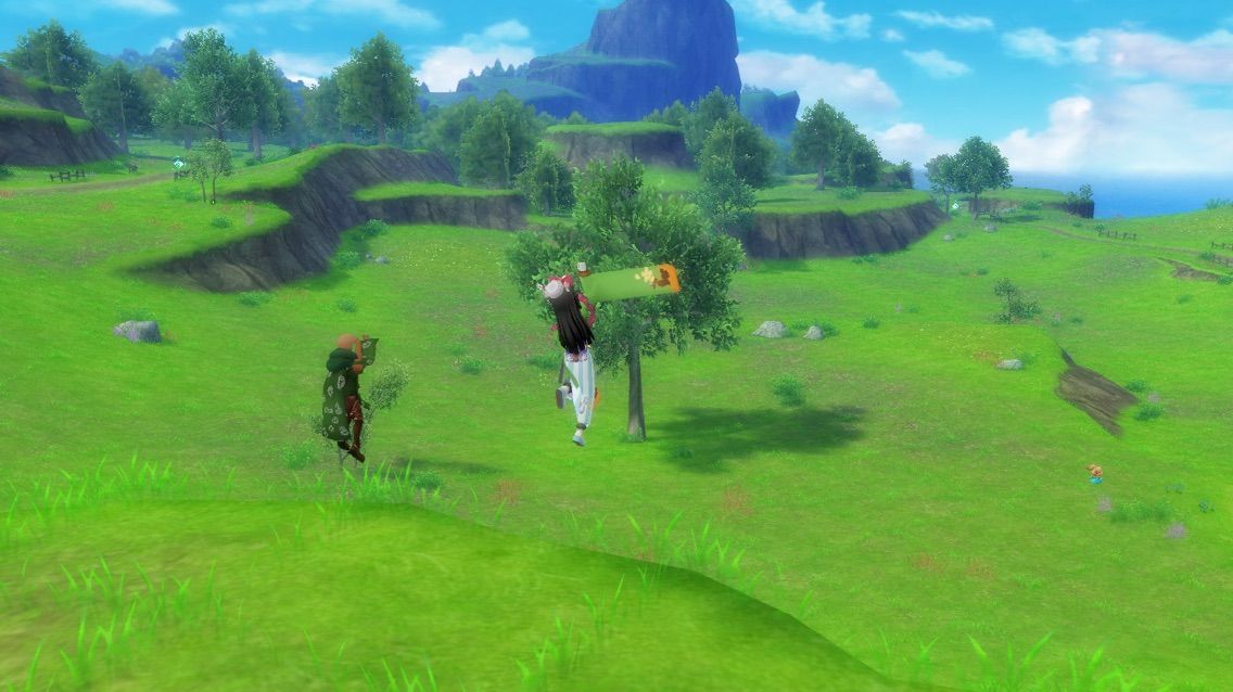 雪山と草原 崖から飛び降りる アルストアクション図鑑